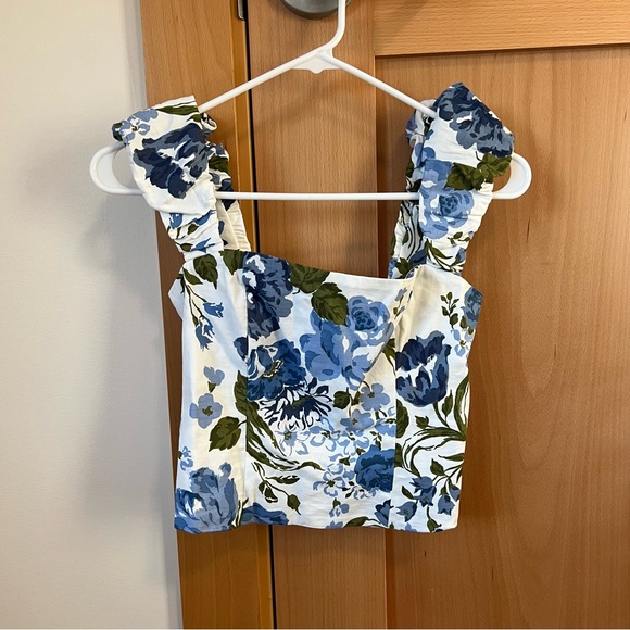 Reformation Blue Floral Tank - Picture 2 of 4